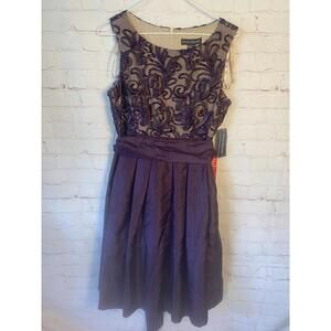 NWT Jessica Howard Missy Dress Plum Purple Womens Sz 6 Party Wedding Bridesmaid